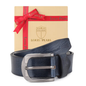 Classic Genuine Leather Belt for Men – Black Casual & Formal Belt with Metal Buckle