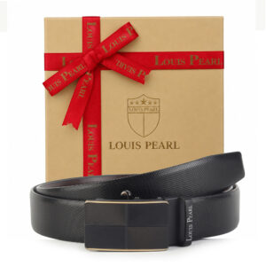 Louis Pearl Men Casual, Formal, Party Black, Brown Genuine Leather Belt