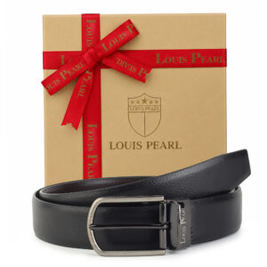 Louis Pearl Men Formal, Casual, Party Black, Brown Genuine Leather Reversible Belt