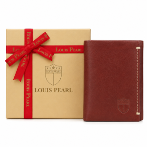 Louis Pearl Men Casual, Formal, Travel, Trendy Maroon Genuine Leather RFID Wallet (9 Card Slots)